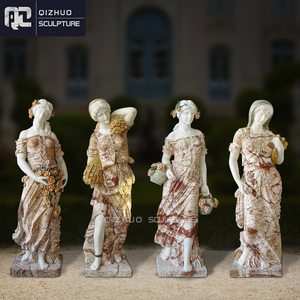 Decorazione giardino intagliato a mano dea antica <span class=keywords><strong>angolo</strong></span> greco scultura in marmo statua di quattro stagioni - Product Image 6