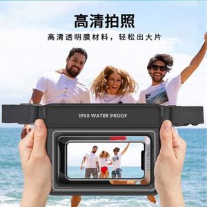 Nueva Bolsa Impermeable para Teléfono, para Deportes al Aire Libre, IPX8, Negra, de PVC Transparente, para Nadar, Ligera, para Correr, con Cinturón - Product Image 4