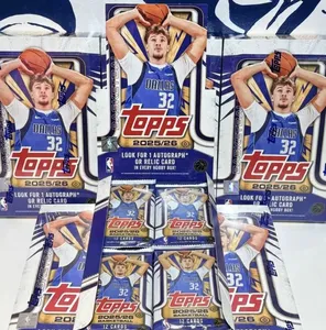 Mahjong 2025-26 Topps <span class=keywords><strong>NBA</strong></span> Flagship Mega Box Basketball Star Supplemental Pack Cartes en papier Boîtes scellées Jouets Jeu - Product Image 3