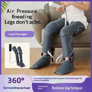 Air Pressure <b>Kneading</b>, Timing Control, Electric Heating Foot Therapy <b>Machine</b> for Muscle Relaxation & Pain Relief - Product Image 3
