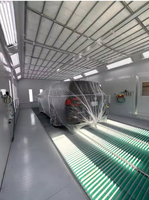 Cabine de peinture automobile certifiée CE avec système de chauffage au gaz, chambre de séchage de peinture automobile haute efficacité pour ateliers