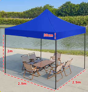 Carpa <span class=keywords><strong>Toldo</strong></span> Impermeable para Exterior al por Mayor 10x10 en Rojo, <span class=keywords><strong>Azul</strong></span> y Blanco, Gazebo <span class=keywords><strong>Plegable</strong></span> <span class=keywords><strong>3x3</strong></span>, Modelo Grande de 5m, Marquesinas Desplegables para Eventos y Ferias Comerciales - Product Image 5