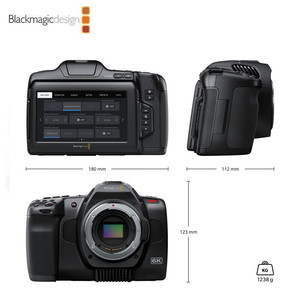 Cinepresa Portatile Blackmagic Design Pocket Cinema Camera <span class=keywords><strong>6K</strong></span> Pro BMPCC con Attacco EF - Product Image 4