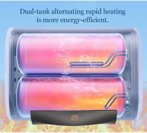 <span class=keywords><strong>Chauffe</strong></span>-<span class=keywords><strong>eau</strong></span> <span class=keywords><strong>solaire</strong></span> intelligent à succès avec mode d'économie d'énergie, programmes de chauffage personnalisés et contrôle par application mobile, 80L mural - Product Image 3