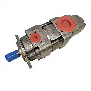 Bucher Double Pump QX43-020 Hydraulic Gear Pump QX41 QX42 QX43 QX51 QX52 QX61 QX62 Gear Pump - Product Image 2