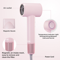 Sèche-cheveux portable de voyage haute puissance 1800W avec moteur BLDC, diffuseur en céramique volumisant et faible bruit pour salon