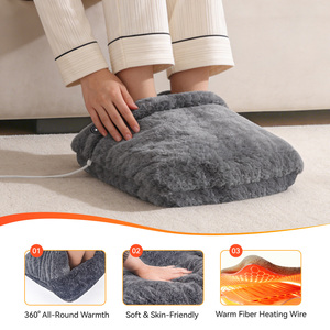 Chauffe-pieds électrique avec massage par vibration et trois niveaux de chaleur, chaleur instantanée pour le bureau et la maison - Product Image 2