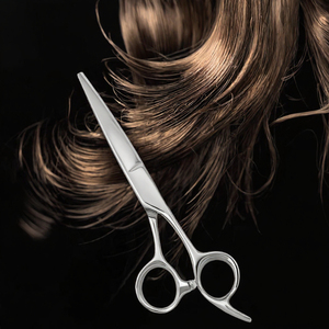 Ciseaux à cheveux professionnels en acier inoxydable CHAOBA, 6 pouces, ciseaux de barbier avec manche long pour la coupe et la finition des cheveux - Product Image 3