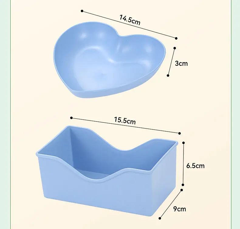 Heart-shaped 10pcs Set Bone Spitting Plate Creative Home Snack Fruit Plate Peeling Dish Garbage