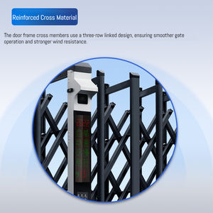 Porte télescopique rétractable intelligente en alliage d'aluminium, système de porte télescopique LPR, porte rétractable automatique pour usage industriel - Product Image 6