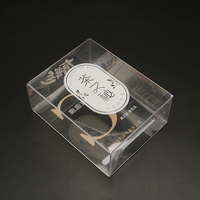 Mini MOQ Recycled Materials Klare hoch transparente PVC-PET-Kunststoff verpackungs boxen für den kosmetischen Einzelhandel
