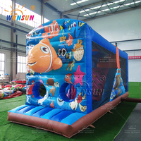 WINSUN - Sistema de Juego Interactivo Inflable de Buena Calidad y Económico, Obstáculo Inflable de Buscar a Nemo en Venta