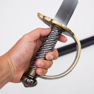 Épée Courbée de Pirate <span class=keywords><strong>des</strong></span> Caraïbes Jack Sparrows 71 cm - Âge d'Or du Piratisme, Poignée Simple, Cutlass de Pirate avec Éléments de Crâne - Product Image 3
