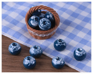 Vente en gros de miniatures de fruits et légumes 3D en résine bleuets pour porte-clés, jouet éducatif pour enfants, idéal pour l'apprentissage et la <span class=keywords><strong>cuisine</strong></span> - Product Image 5