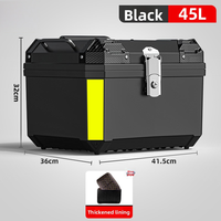 Boîte de rangement pour moto JFG de haute qualité, montage facile, boîte arrière pour moto en PP dans les boîtes arrière pour moto