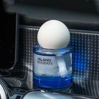 Désodorisant pour voiture rechargeable Diffuseur de liquide Bouteille en verre avec logo personnalisé et parfums Désodorisant pour voiture personnalisé
