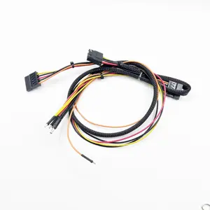 工厂OEM 1007 18AWG线束SATA至4 Molex 3.0线束Molex 3.0毫米5针端子线束