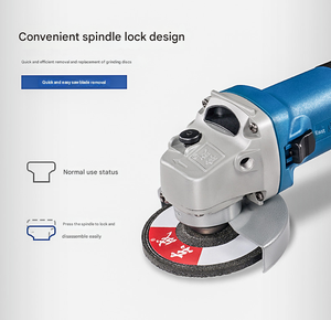 Alat listrik Gerinda sudut, 115/125mm kecepatan variabel dengan roda cakram Gerinda 850W desain baru DIY tipe saklar geser - Product Image 6