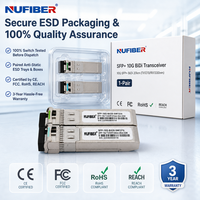Module transceiver optique 10G SFP+ BiDi pour le déploiement du dernier kilomètre du réseau d'accès Fibre à Domicile (FTTx) et la liaison de retransmission