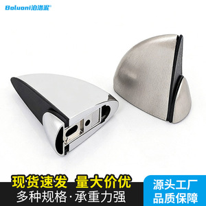 Support de fixation en verre réglable en métal Boluoni Eagle Beak pour étagère et cloison, noir - Product Image 2
