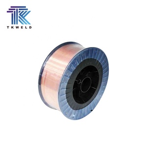 ลวดเชื่อมเหล็กกล้าคาร์บอนเคลือบทองแดง TKbrand OEM สำหรับเชื่อมด้วยแก๊ส CO2 ตามมาตรฐาน AWS A5.18 ER70S-6 ขนาด 0.8 0.9 มม. แบบลวดตัน - Product Image 3