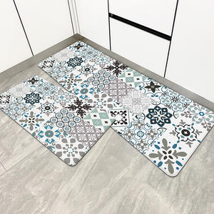 Tapis antidérapant en pvc <span class=keywords><strong>2</strong></span> pièces anti-fatigue Comfort PVC Leather Heavy Duty Standing Mats Tapis de cuisine en PVC - Product Image 4