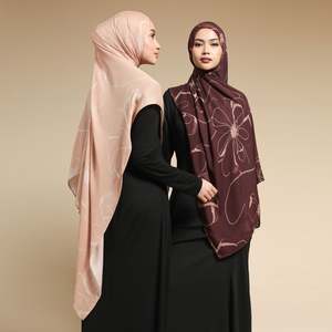 Pañuelo Musulmán con Logotipo Personalizado Popular <span class=keywords><strong>2026</strong></span>, <span class=keywords><strong>Hijab</strong></span> Modal Estampado para Mujer, Transpirable, Elegante y Modesto, para las 4 Estaciones - Product Image 1