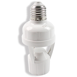 AC110V-220V Dip mã thông minh E27 Bóng đèn ổ cắm Bộ chuyển đổi hồng ngoại <span class=keywords><strong>PIR</strong></span> cơ thể con người cảm biến chuyển động đèn chủ sở hữu đèn căn cứ - Product Image 1