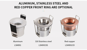 ANOVA Red Copper Recessed Mini LED <b>Downlight</b> 32mm Cutout 3000K IP65 Modern Design Easy Installation - Product Image 4