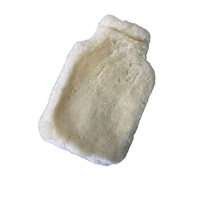 Housse de bouteille d'eau chaude en peau de mouton personnalisée, en peau de mouton bouclée, en laine d'agneau, en fourrure de mouton d'Australie