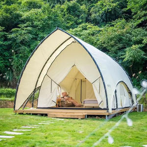 <span class=keywords><strong>Tente</strong></span> de safari en toile de luxe imperméable en PVC pour le glamping en plein air, <span class=keywords><strong>tente</strong></span> de forme de voile pour hôtel, <span class=keywords><strong>tente</strong></span> de camping pour complexe hôtelier - Product Image 1