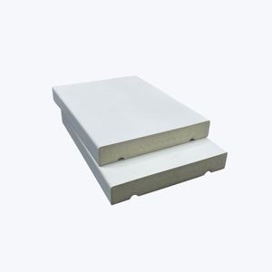 WPC <span class=keywords><strong>Trim</strong></span> ไวนิลสีขาวเปล่าที่ขายดีที่สุด PVC ผนังตัดไม้กระดานสําหรับตกแต่งผนัง - Product Image 1