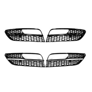 Calandre de pare-chocs avant ABS en nid d'abeille noir brillant avec cadre de feux <span class=keywords><strong>antibrouillard</strong></span> pour <span class=keywords><strong>Audi</strong></span> <span class=keywords><strong>A3</strong></span> <span class=keywords><strong>Sportback</strong></span> RS3 2013-2016, état neuf - Product Image 5