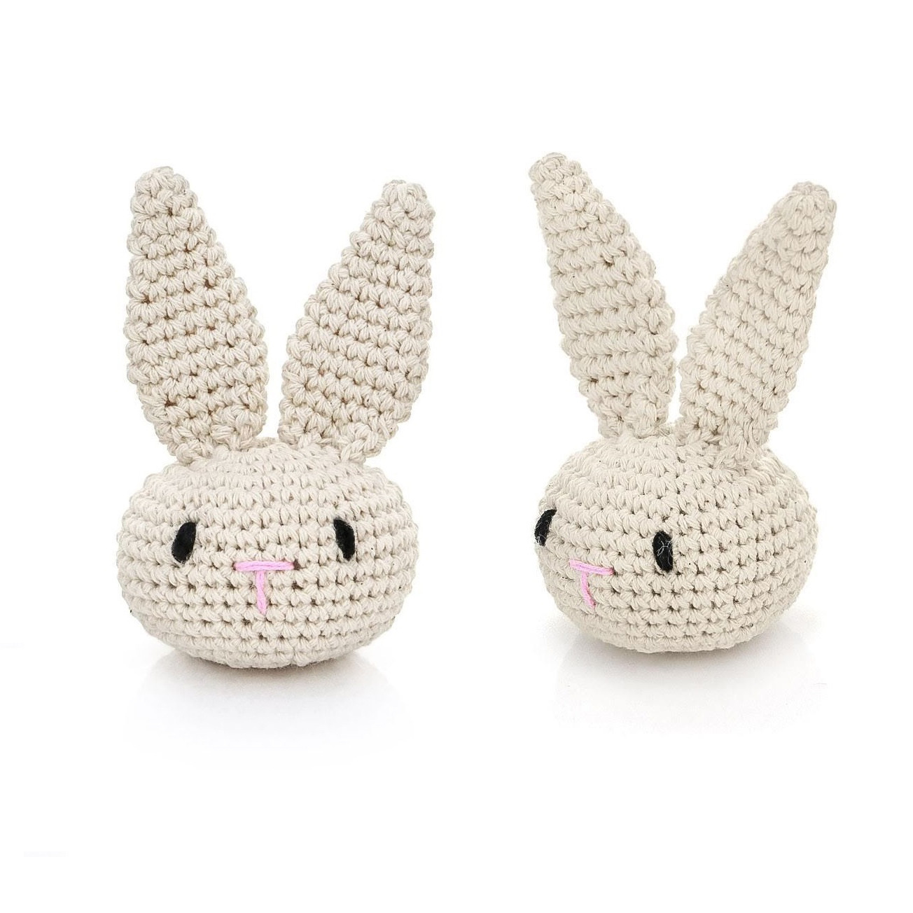 Vente en gros de jouets personnalisés faits à la main crochet lapin doux Amigurumi tricoté lapin jouet pour bébé