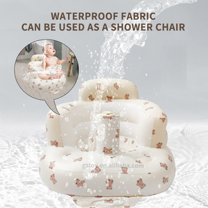 3-36 Months Baby <strong>Sit</strong> <strong>Me</strong> <strong>up</strong> Chair Waterproof Music Air Infants Feeding Seat Inflatable Kids Learning Sitting Sofa With Tray - Product Image 3