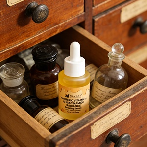 Nouvelle Arrivée 2026 : Sérum Éclaircissant au Curcuma, Vitamine C et Niacinamide pour la Réduction de la Mélanine et l'Éclat des Peaux des Caraïbes - Product Image 5