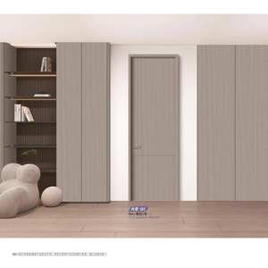 Oferta Especial: Puerta de Cristal de Carbono <span class=keywords><strong>Serie</strong></span> Dormitorio, Puerta Interior de Madera Compuesta sin Pintura, Estilo Posmoderno de <span class=keywords><strong>Cero</strong></span> Grados - Product Image 2