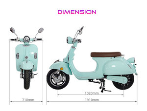 Motocicleta Eléctrica EEC de Alta Velocidad 75km/h 4000 Vatios EV4000 70V40Ah para Adultos - Product Image 6