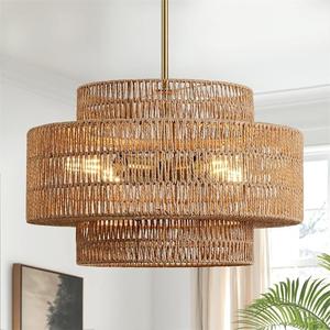 <span class=keywords><strong>Lampadario</strong></span> Silenzioso in Stile Giapponese Retrò del Sud-Est Asiatico per Ristorante, Hotel, <span class=keywords><strong>Camera</strong></span> <span class=keywords><strong>da</strong></span> <span class=keywords><strong>Letto</strong></span>, Soggiorno, Design Americano - Product Image 1