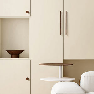 Tiradores de cajón largos con mango de barra en T de madera de nogal minimalista nórdico, tiradores de armario, armarios de cocina, armarios decorativos para dormitorio - Product Image 5