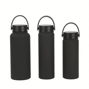 Bouteille d'eau isotherme en acier inoxydable à double paroi, anti-fuite, avec couvercle à paille, personnalisable avec logo, 18oz, 24oz, 32oz - Product Image 5