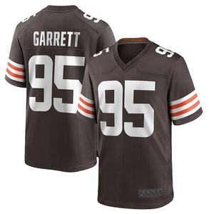 Jersey Sepak Bola Amerika Pria Berkualitas Tinggi Cleveland 2 SANDERS City, Pakaian Olahraga Bordir, Jersey yang Dapat Disesuaikan dengan Logo - Product Image 1