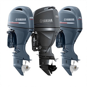 Moteur hors-bord diesel Yamaha 4 temps 115 CV monocylindre d'occasion, puissant et à haut rendement, pour bateau - Product Image 1