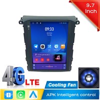 Radio de Coche Android 2 Din DSP Tesla Touch de 9.7 Pulgadas para Subaru XV/Forester 2019-2021 con CarPlay Inalámbrico y Navegación GPS