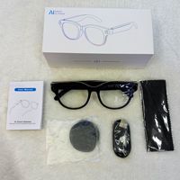 Lunettes intelligentes innovantes avec caméra 2MP pour la connectivité, lunettes avec contrôle par application, produits intelligents compatibles avec l'IA, enregistrement vidéo 720P