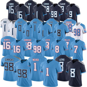 Nueva Camiseta de Tennessee 2026 # Camiseta de Fútbol Americano Cosida de 1 Cam Ward, Will <span class=keywords><strong>Levis</strong></span>, Jeffery Simmons, Warren Moon, Earl Campbell - Product Image 1