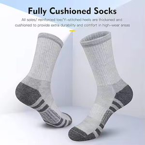Factory Custom Sports Crew <b>Socks</b>, Basketball Knitted <b>Socks</b> with Logo on Cuff Body and Bottom for Men Women - Product Image 6