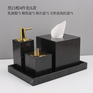 ชุดอุปกรณ์ห้องน้ำหินอ่อนสไตล์ยุโรปสุดหรู - Product Image 2