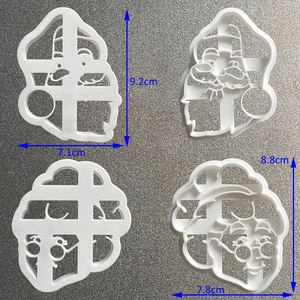 Emporte-pièce en plastique <span class=keywords><strong>Père</strong></span> Noël pour biscuits, fondant, argile, outil <span class=keywords><strong>de</strong></span> découpe <span class=keywords><strong>de</strong></span> biscuits, emporte-pièce pour argile à modeler - Product Image 2