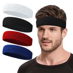 عصابات رأس رياضية مخصصة قابلة للعكس من البوليستر أو نمط رياضي رقيق مرن لحماية الشعر شعار مخصص قبضة جافة - Product Image 1